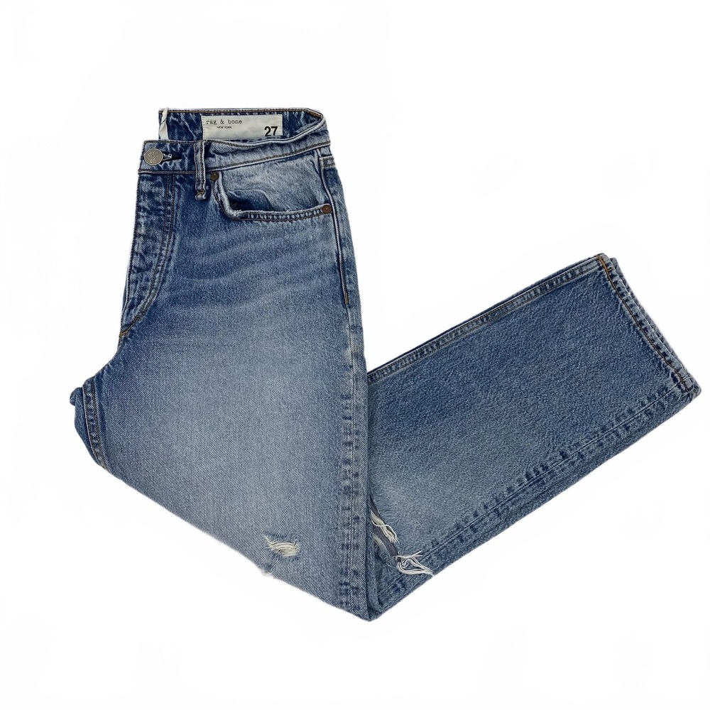 rag & bone Blue Nina High Rise Ankle Jeans | Womens 4